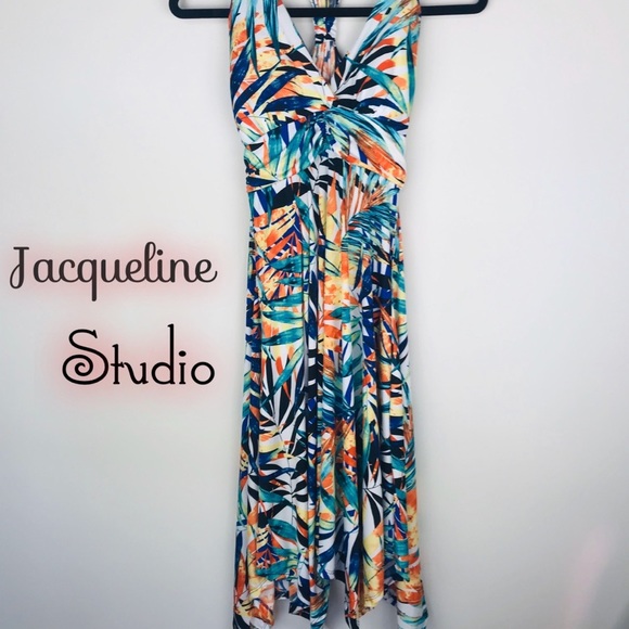 Jacqueline Studio Women’s tropical dress - Picture 5 of 10
